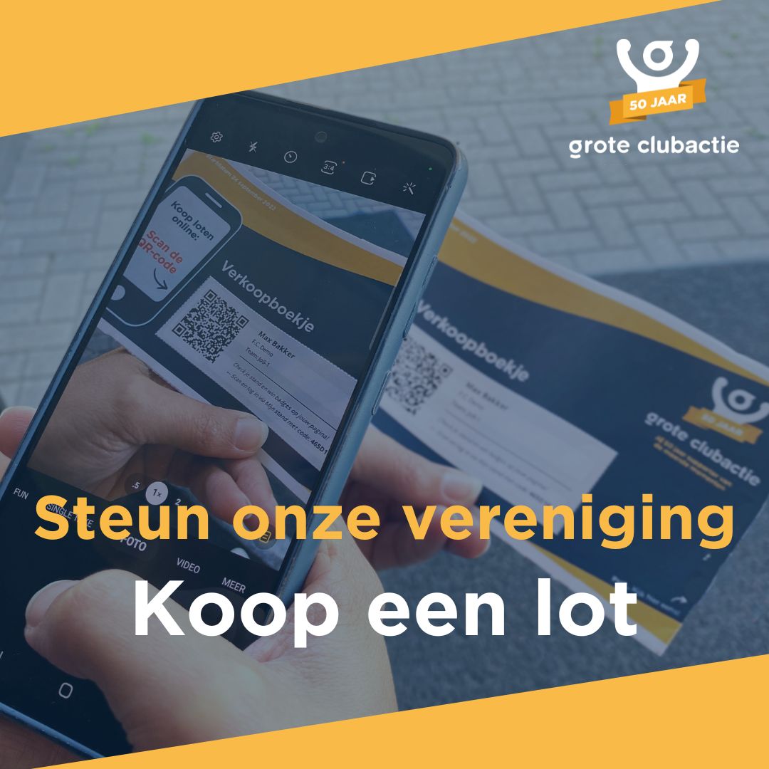 Steun onze vereniging